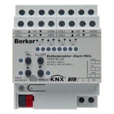 Исполнительное устройство Hager управления рольставнями 6А/230В, 4-канальное, REG, KNX (75314022)