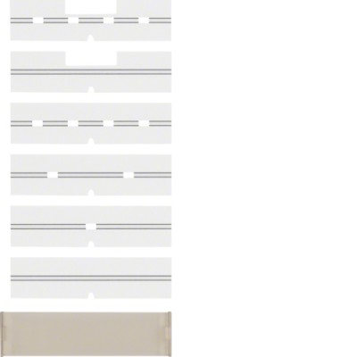 Поле для надписи Berker, c защитной пластиной, к бронзовым клавишным сенсорам, ARSYS (75960005)