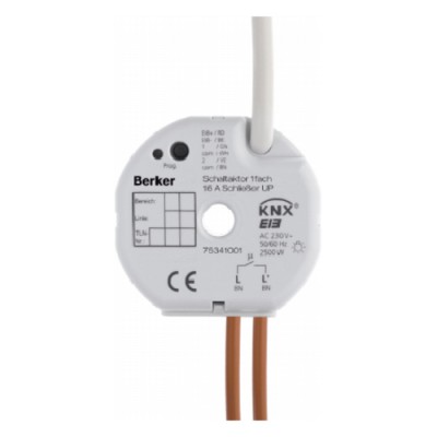 Исполнительное устройство Hager 16А, 1-канальное, в/у, KNX (75341001)