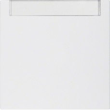 Клавиша Berker 1Х с полем д/надписи, пол.белизна матовая S.1/B.х (16261909)