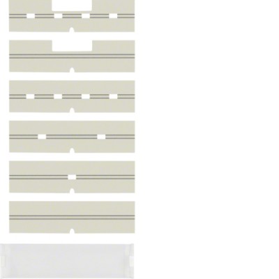 Поле для надписи Berker, c защитной пластиной, к белым клавишным сенсорам, ARSYS (75960003)