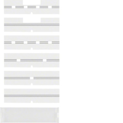 Поле для надписи Berker, c защитной пластиной, к полярно-белым клавишным сенсорам, ARSYS (75960006)