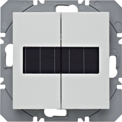 Передавач 2-кан. на солнечной батареи KNX-quicklink S.1/B.х пол.белизна матовая (85656188)