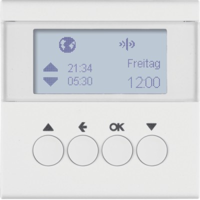 Таймер Berker для вставки жалюзи KNX-quicklink S.1/B.х пол.белизна матовая (85745188)