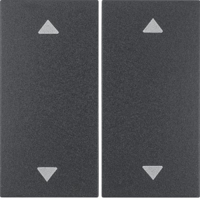 Клавиша Berker 2Х с Стрелками для передатчика KNX EnOcean S.1/B.х антрацит (24121206)