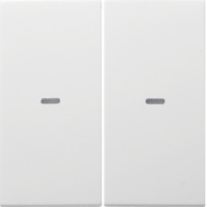 Клавиша Berker 2Х выключателя 80142180 S.1/B.x пол.белая (80960389)