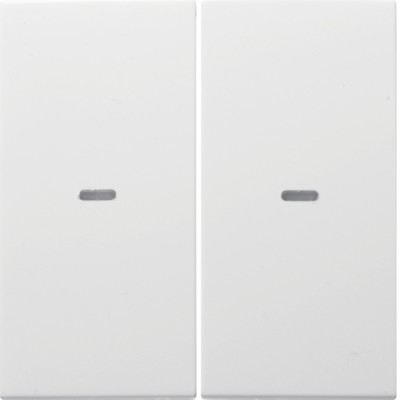Клавиша Berker 2Х выключателя 80142180 S.1/B.x пол.белая (80960389)