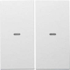 Клавиша Berker 2Х выключателя 80142180 S.1/B.x пол.белая матовая (80960399)