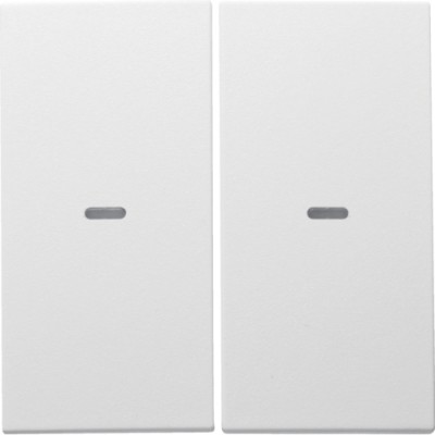 Клавиша Berker 2Х выключателя 80142180 S.1/B.x пол.белая матовая (80960399)