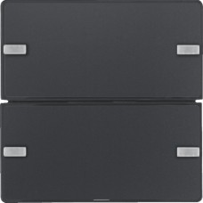 Сенсорный выключатель Berker 2-клавишный KNX-TP+EASY Q.x антрацит (80142326)