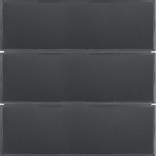 Сенсорный выключатель Berker 3-клавишный KNX-TP+EASY S.1/B.x алюм./антрацит (80163785)