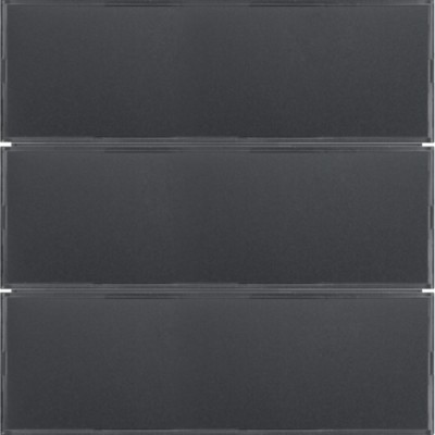 Сенсорный выключатель Berker 3-клавишный KNX-TP+EASY S.1/B.x алюм./антрацит (80163785)