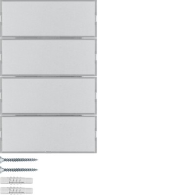 Сенсорный выключатель Berker 4-клавишный KNX-TP+EASY K.5 алюм. (80164774)