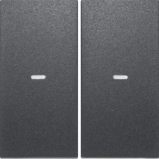 Клавиша Berker 2Х выключателя 80142180 S.1/B.x антрацит (80960385)