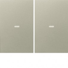 Клавиша Berker 2Х выключателя 80142170 K.5 стальной.лак (80960373)