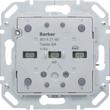 Выключатель Berker модульный 2-клавишный KNX-TP+EASY с шинним соединителем S.1/B.x (80142180)