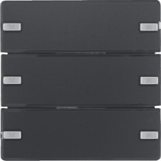 Сенсорный выключатель Berker 3-клавишный KNX-TP+EASY Q.x антрацит (80143326)