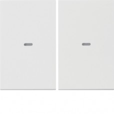 Клавиша Berker 2Х выключателя 80142170 K.1 пол.белая (80960379)