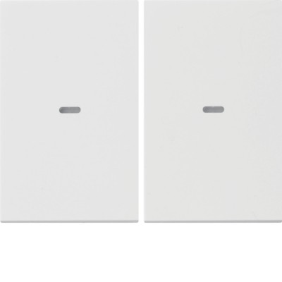 Клавиша Berker 2Х выключателя 80142170 K.1 пол.белая (80960379)