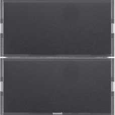 Сенсорный выключатель Berker 2-клавишный KNX-TP+EASY S.1/B.x алюм./антрацит (80162785)
