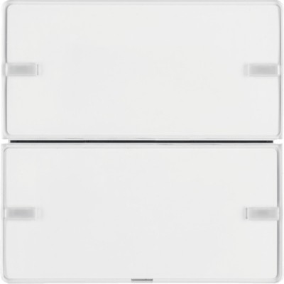 Сенсорный выключатель Berker 2-клавишный KNX-TP+EASY Q.x пол.белый (80142329)