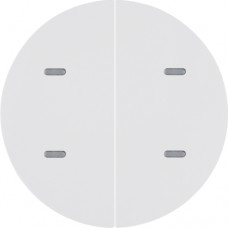 Сенсорный выключатель Berker 2-клавишный KNX-TP+EASY R.x пол.белый (80162869)