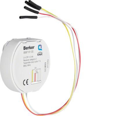 Бинарный вход Berker 2-канальный в/у 3В KNX-quicklink (85876100)