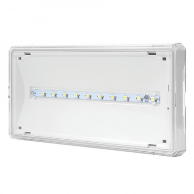 EXIT 1W LED 125 lm BASIC IP65 3h battery non-maintained  white color авар. світильник AWEX