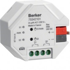 Исполнительное устройство Berker 2-канальное в/у (75342101)