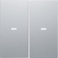 Клавиша Berker 2Х выключателя 80142180 S.1/B.x алюм. (80960383)