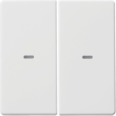 Клавиша Berker 2Х выключателя 80142170 Q.x пол.белая (80960329)