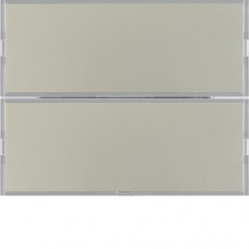 Сенсорный выключатель Berker 2-клавишный KNX-TP+EASY K.5 сталь (80162773)