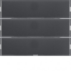 Сенсорный выключатель Berker 3-клавишный KNX-TP+EASY K.1 антрацит (80163776)