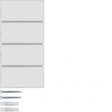 Сенсорный выключатель Berker 4-клавишный KNX-TP+EASY S.1/B.x белый/пол.белый (80164780)