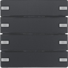 Сенсорный выключатель Berker 4-клавишный KNX-TP+EASY Q.x антрацит (80144326)