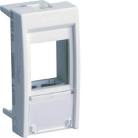 Корпус Hager для установки компьютерных разьемов RJ45 типа Keystone (модуль 22,5х45мм) (WS202)