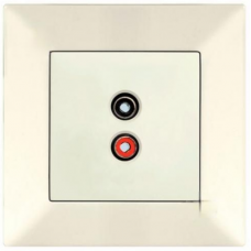 90970237-WH Розетка аудио крем Meridian Vi-Ko