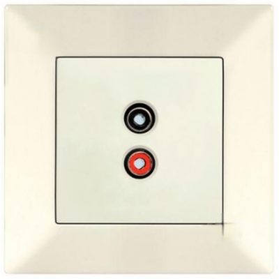 90970237-WH Розетка аудио крем Meridian Vi-Ko