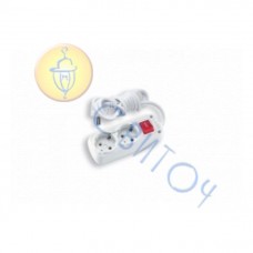 90107625 Удлинитель 2/5м с з/к+выкл. Vi-Ko