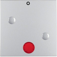 Клавиша Berker 1Х с знком 0 и линзой, прикручивается, алюминий B.х (15771404)