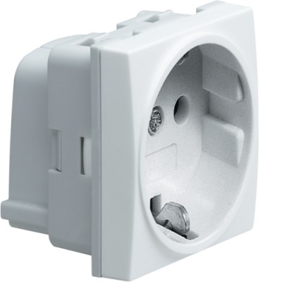 WS161 Розетка з з/к 2М Systo білий, 16А/250В