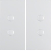 Клавиша Berker 2Х, прикручиваются, пол.белизна матовая, S.1/B.х (15711909)