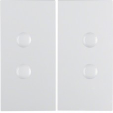 Клавиша Berker 2Х, прикручиваются, пол.белизна матовая, S.1/B.х (15711909)