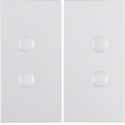 Клавиша Berker 2Х, прикручиваются, пол.белизна матовая, S.1/B.х (15711909)