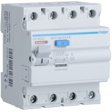 Устройство защитного отключения Hager 4P 63A 300mA A S (CP463J)