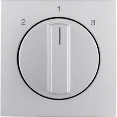 Центр.панель Berker для 3-уровн.выключателя без 0-полож., алюминий B.х (10841404)