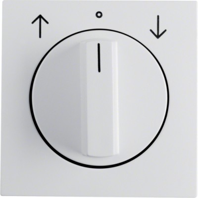 Накладка Berker поворотного выключателя для жалюзи, пол.белизна матовая S.1/B.х (10801909)