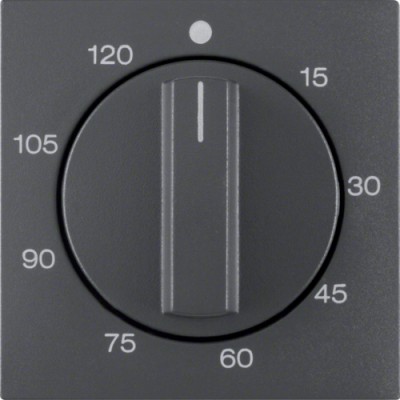 Накладка Berker для механических таймеров 0-120мин., антрацит B.х (16331606)