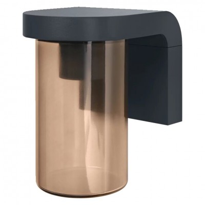 Бра Classic Cascade Wall (Бурштин) IP44 E27 темно-сірий Ledvance (4058075554276)