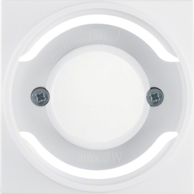 Накладка Berker для светового сигнала Е14, пол.белизна S.1 (11988989)